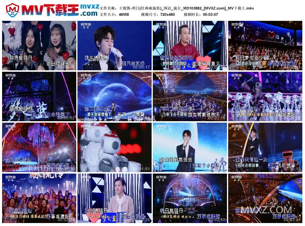 王俊凯-明日(经典咏流传)_国语_流行_MD103882